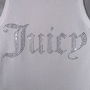 Juicy Couture Bling High Neck Crop Tank Top- Size S